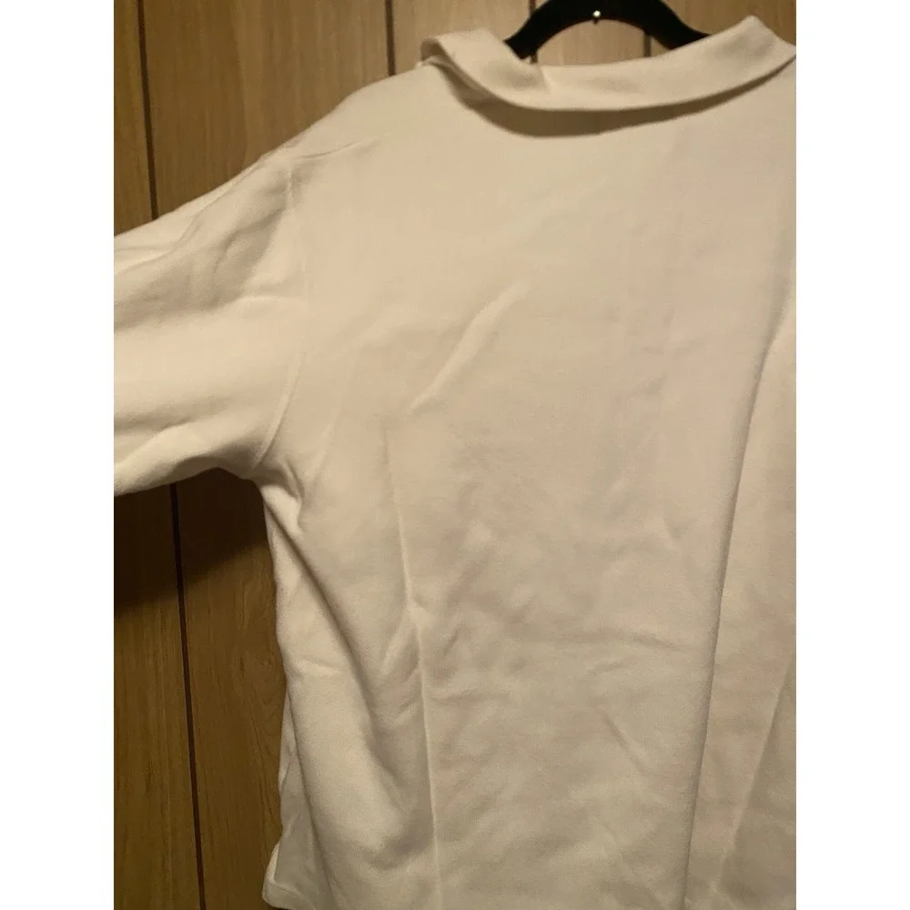 Polo Ralph Lauren Estate-Rib Quarter-Zip Pullover Men's XL Cream Flesh Pony Prep